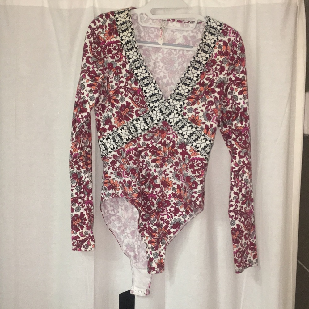 Funky Free People bodysuit